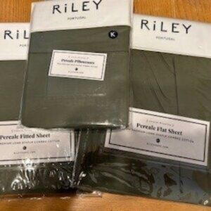 Riley !00% premium long staple combed Cotton Sheets - King